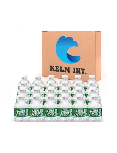 Kelm Int. Poland Spring 8 oz Mini Water Bottles - 24 Pack Mini Bottled Spring Wa